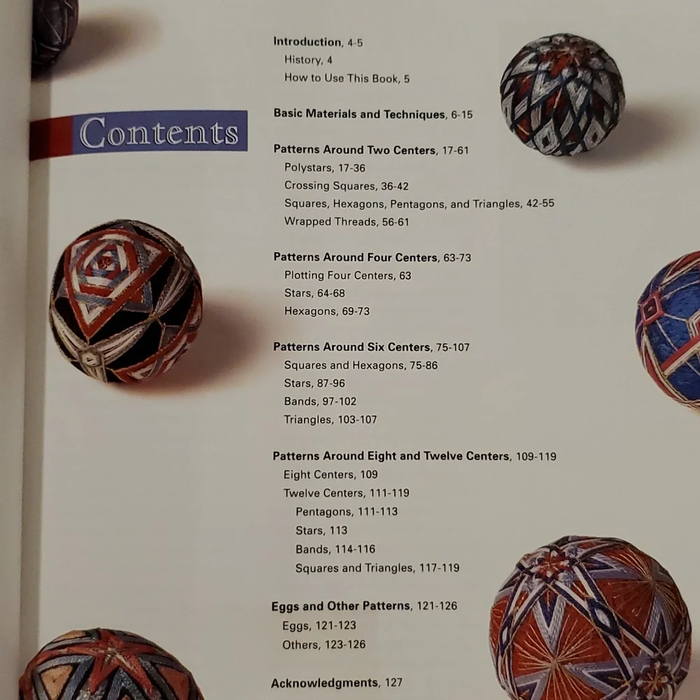 The Temari Book Making Japenese Tread Balls techniques patterns•1999• How to DIY